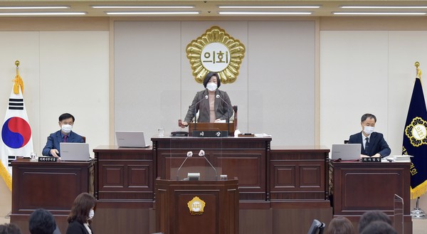 ▲ 제241회 정례회 개회 모습.