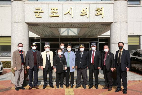 ▲ 군포시의회 보훈단체와 간담회.