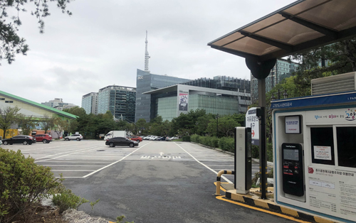 고양도시관리공사에서 관리하는 공영주차장.