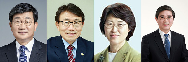 ▲ (왼쪽부터) 전해철 의원, 권덕철 한국보건산업진흥원 원장, 정영애 한국여성재단 이사, 변창흠 한국토지주택공사 사장. /뉴시스
