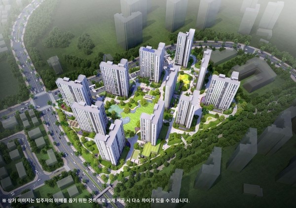 ▲ 화성 힐스테이트 봉담 조감도.