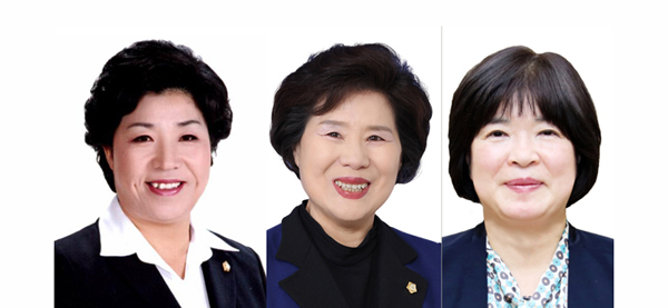 ▲ 관악구의회 주순자‧곽광자‧박영란 의원.