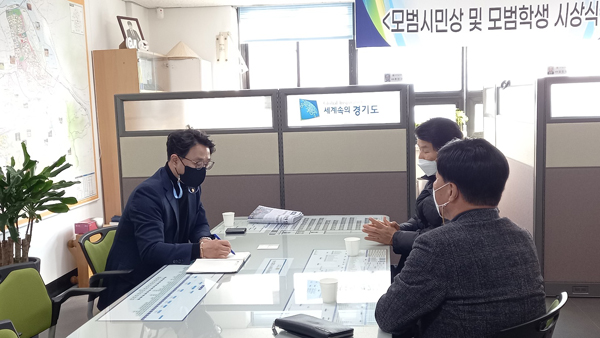 ▲ 추민규의원, 경기도 전세버스운송사업조합 임원진과 면담 가져.