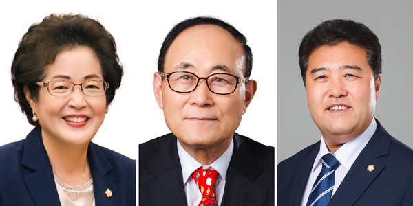 ▲ 전은혜·추윤구·장길천 의원.
