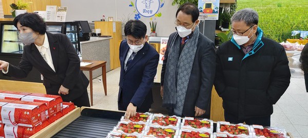 ▲ 김포농협 하나로마트 점검 모습.