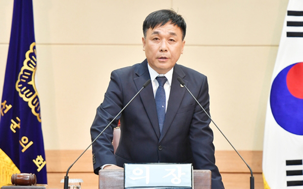 ▲ 정선군의회 전흥표 의장.