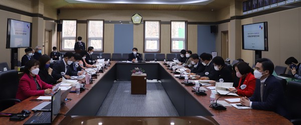 ▲ 평택시의회 1월 중 의원감담회.