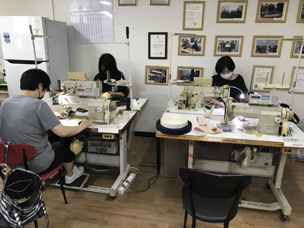 ▲ 2020년 봉제기술전문가 양성과정 활동사진.