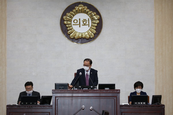 ▲ 안성시의회 임시회.