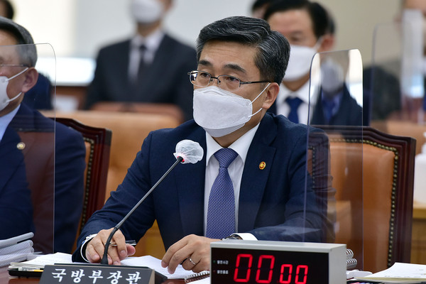 ▲ 발언하는 서욱 국방부장관. /뉴시스