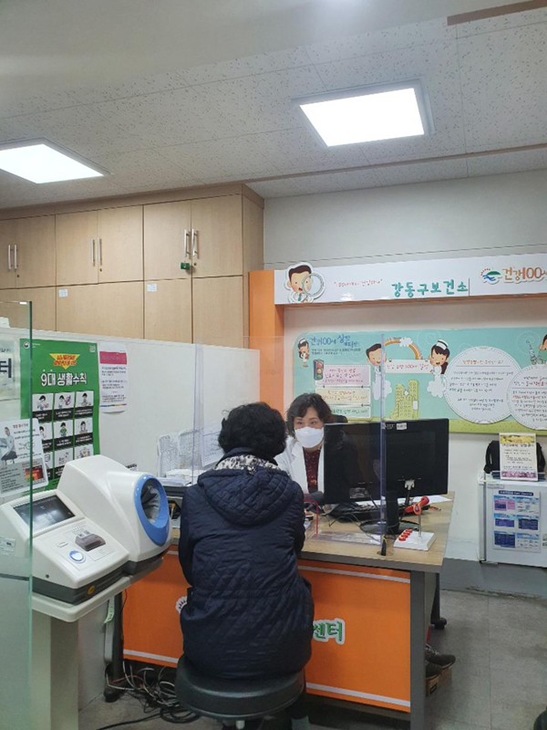 ▲ 건강100세 상담센터 상담.