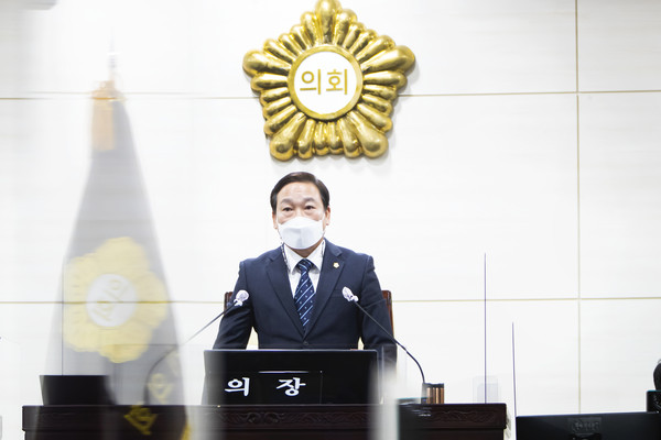 ▲ 화성시의회 원유민 의장.