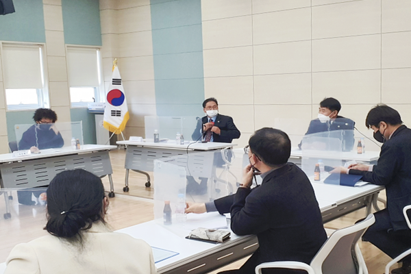 ▲ 동탄8동 주민자치회와의 간담회.