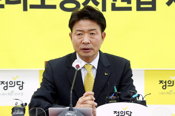 ▲ 정의당 대표 출마한 여영국 전 의원. /뉴시스