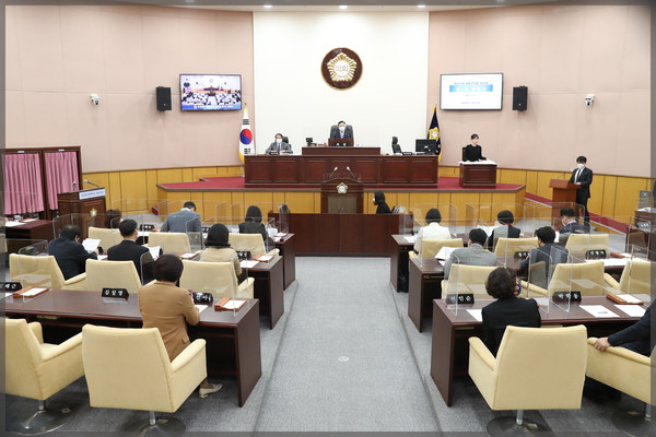▲ 성북구의회 임시회 제1차 본회의.