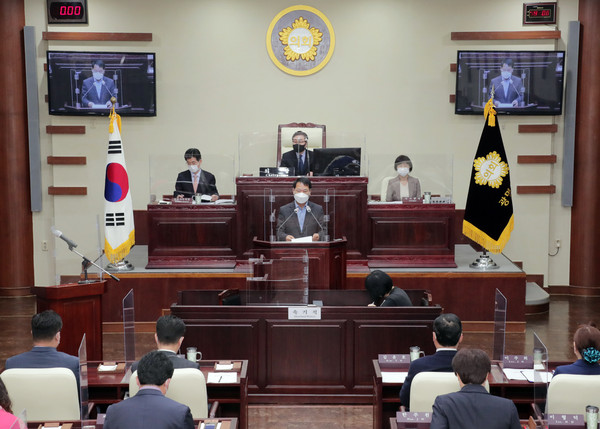▲ 광명시의회 제261회 임시회가 3월 31일까지 3일간의 일정을 끝으로 폐회하였다.