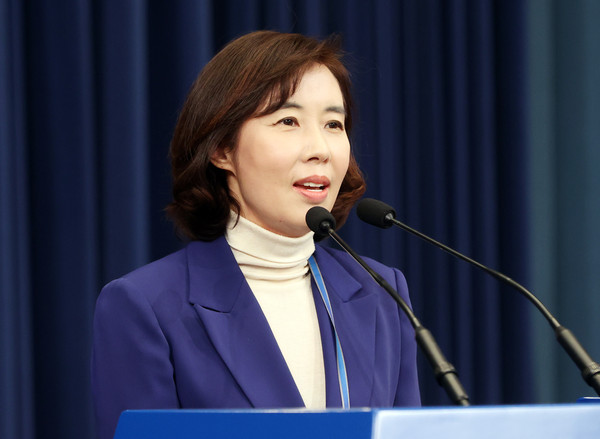 ▲ 박경미 신임 청와대 대변인. /뉴시스