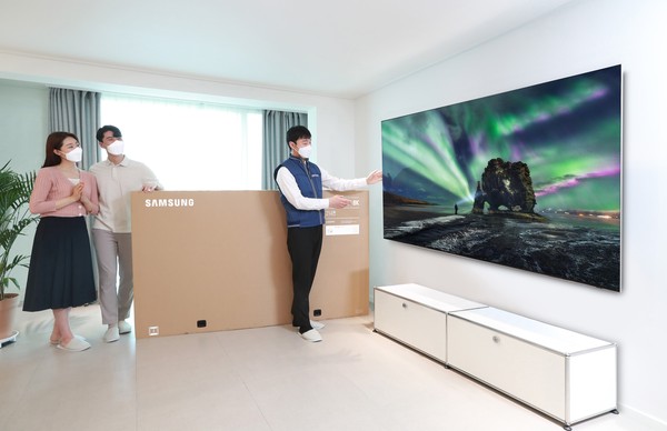 ▲ 삼성 2021년형 QLED TV.