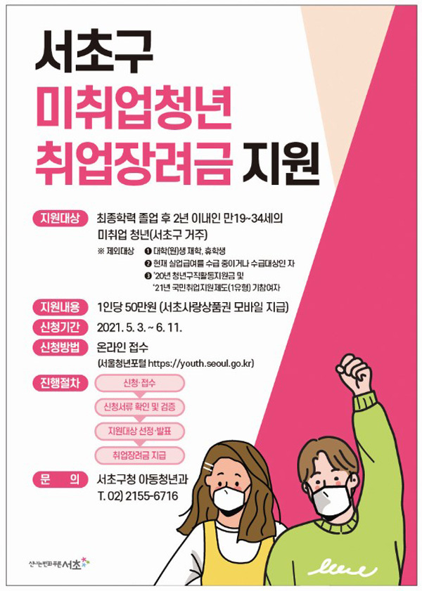 ▲ 취업장려금 지원 홍보포스터.