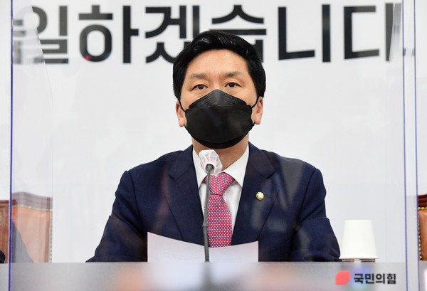 ▲ 발언하는 김기현 대표 권한대행. /뉴시스