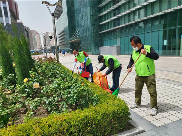 ▲ 노숙인 희망일자리 사업단 근로 장면.