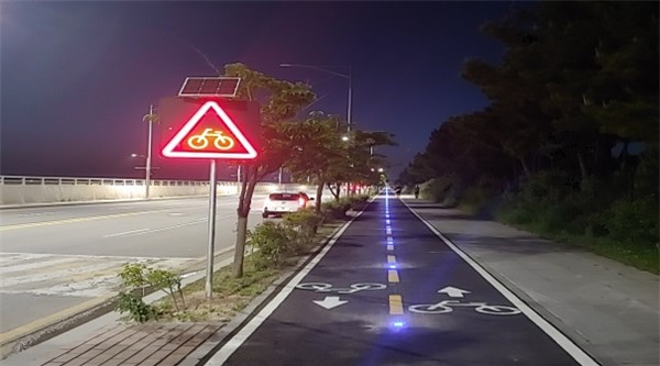 송도 잭니클라우스골프장 자전거도로 정비 완료(정비후)
