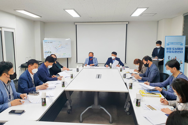 ▲ 화성시의회 김효상 의원 수원하수처리장 수질오염 및 악취발생 관련 간담회.