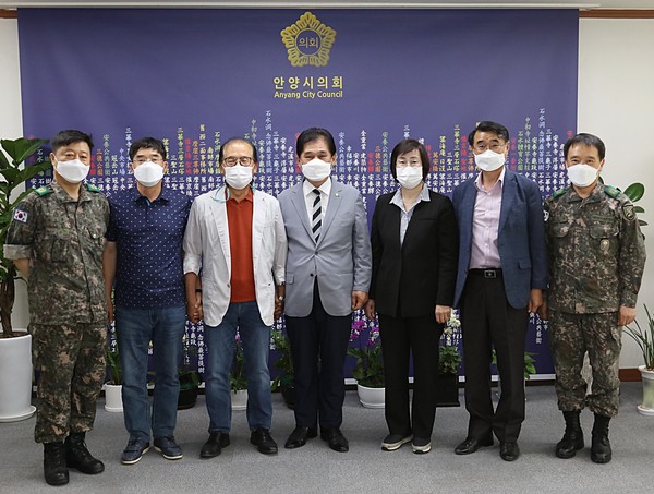 ▲ 안양시 민․군협력자문관 간담회.