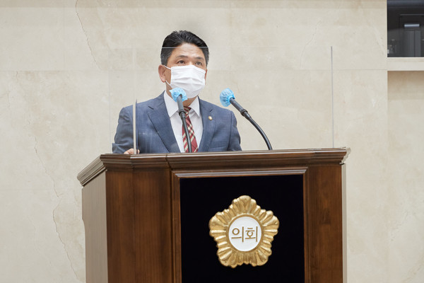 ▲ 용인시의회 이창식 의원, 5분 자유발언.