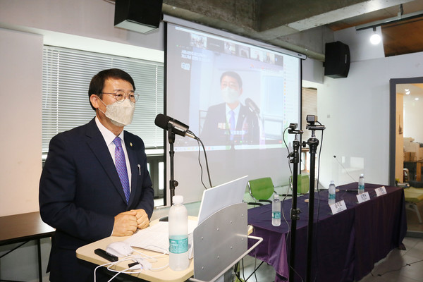 ▲ 시흥시 민주시민교육센터 개소 기념식.