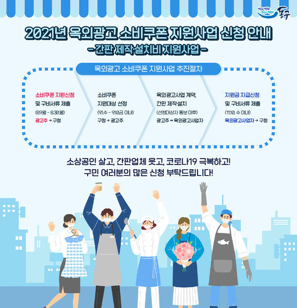 2021년 옥외광고 소비쿠폰 지원사업 신청 안내