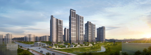 ▲ 과천 지식정보타운 린 파밀리에 투시도.