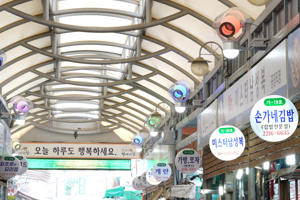 ▲ 답십리현대시장 증발냉방장치.
