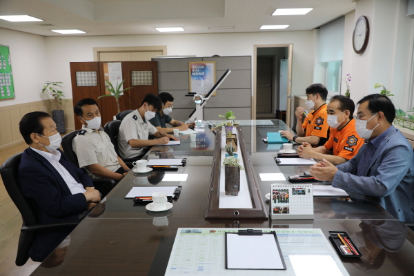 ▲ 양천소방서 방문한 문영민 시의원.
