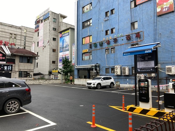 ▲ 철산상업지역 노외주차장.