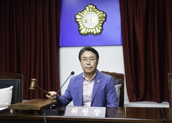▲ 전범일 예산결산특별위원장.