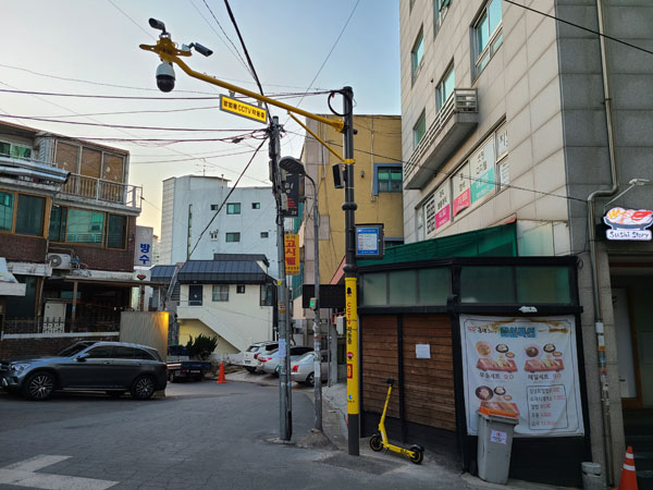 ▲ cctv led 안내판 설치 사진.