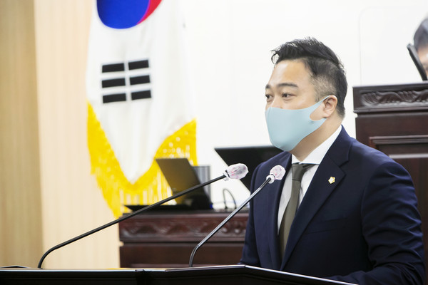 ▲ 구혁모 의원 5분 자유발언.