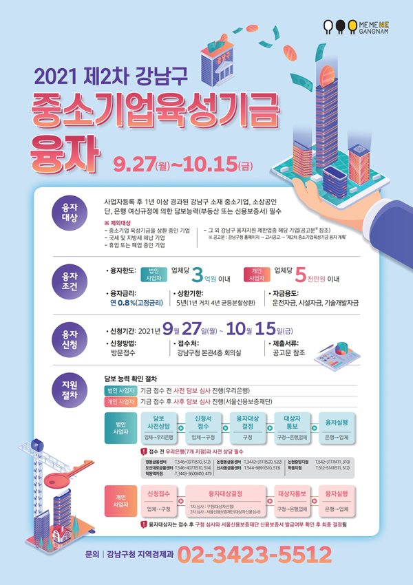 ▲ 융자 지원 홍보 포스터.