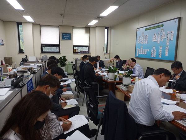 ▲ 2021 마을교육공동체 정책 운영 정담회.