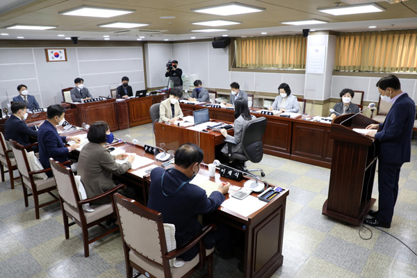 ▲ 소관부서 주요업무 추진실적 보고회.