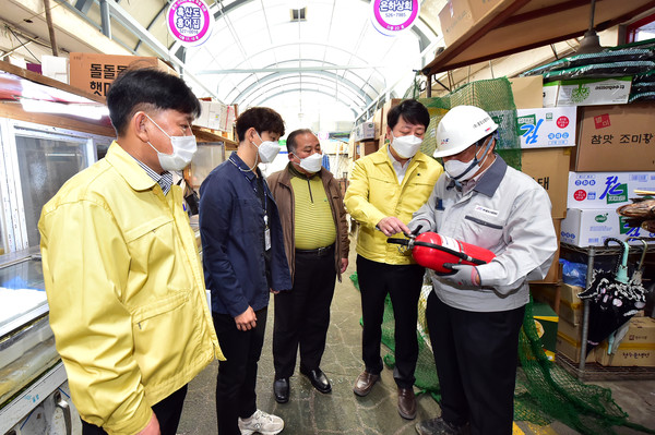 차준택 부평구청장, 국가안전대진단 전통시장 안전점검 실시