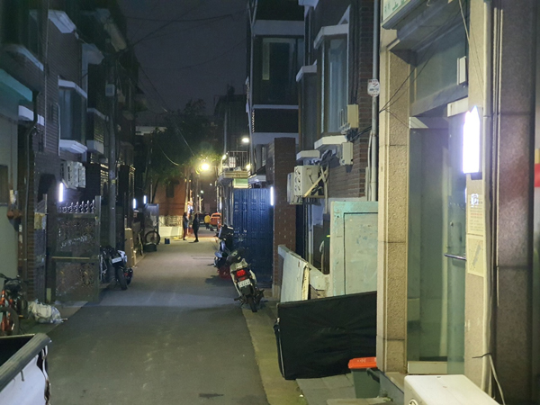 ▲ 신월3동 태양광 LED 점등 후 모습.