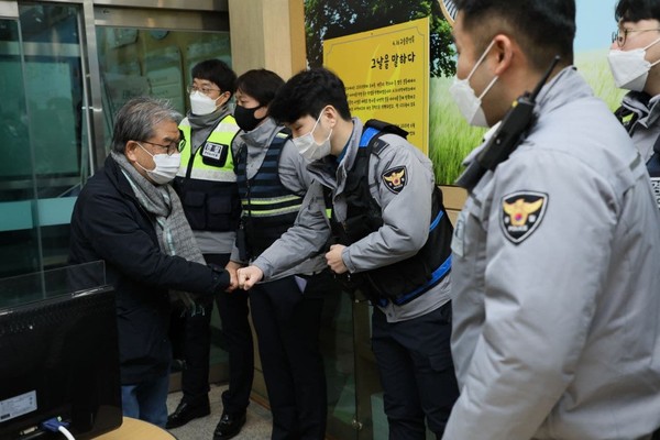 ▲ 경기도교육청 이재정 교육감 수능 현장 방문 모습.