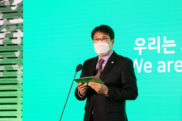 ▲ 부천디아스포라문학상 시상식 및 포럼 참석한 강병일 의장.