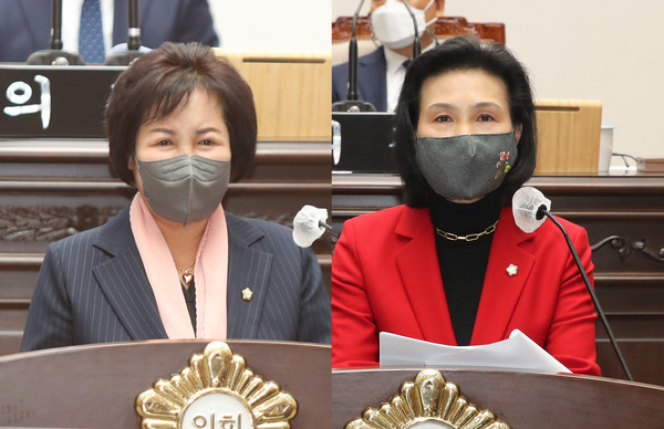 ▲ 박영희-임종숙 의원.