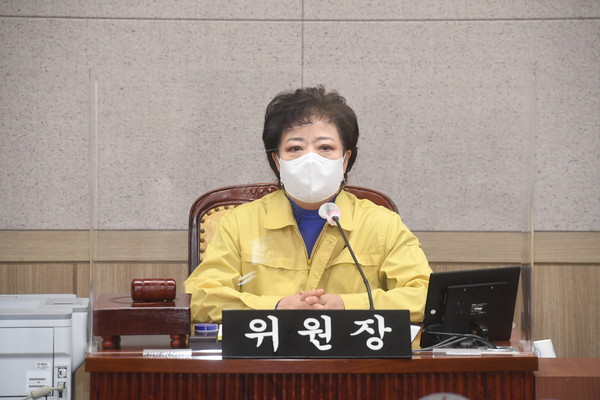 ▲ 정선희 예산결산특별위원장.