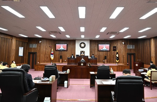 ▲ 여주시의회, 제55회 제2차 정례회 전경.