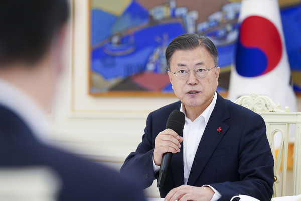 ▲ 발언하는 문재인 대통령. /뉴시스