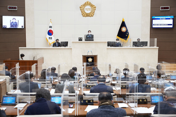 ▲ 용인시의회, 제261회 임시회 개회.